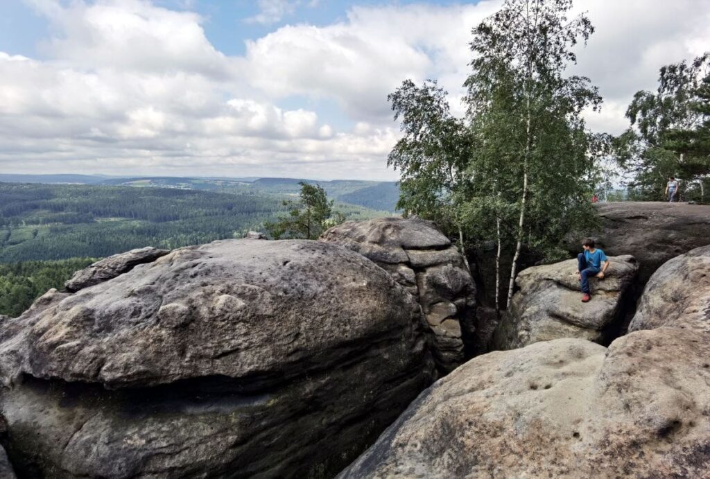 Das eindrucksvolle Felsenplateau bei der Barbarine