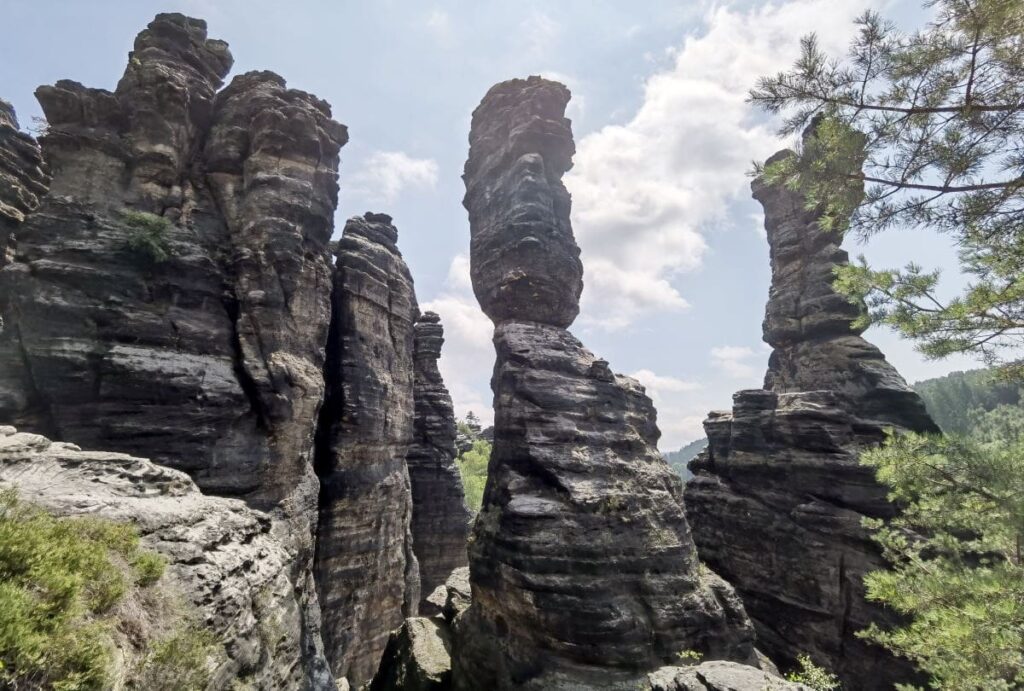 Die Herkulessäulen im Bielatal, Elbsandsteingebirge