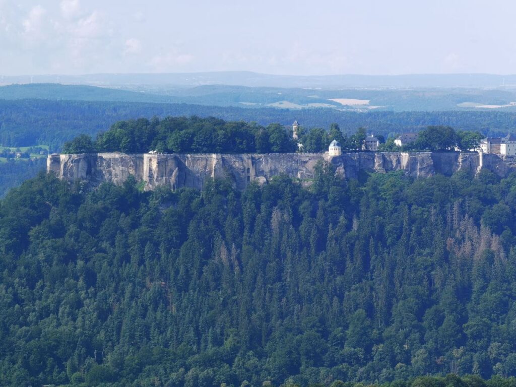 Ausblick zur Festung Königstein