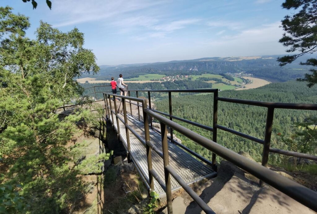 Auf dem Lilienstein wandern, mit viel Panorama und Aussichtspunkten