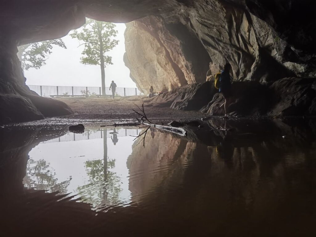 Kuhstall Sächsische Schweiz - mystisch bei Regenwetter