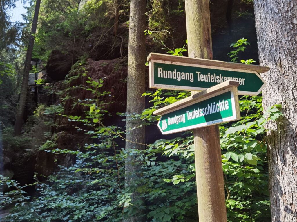 Uttewalder Grund Teufelsschlucht Rundweg