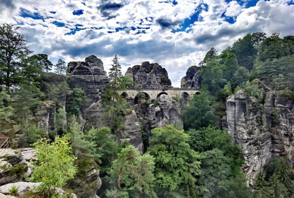 The Bastei Bridge in Saxon Switzerland