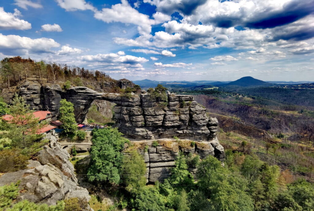 Das Prebischtor ist das größte Felsentor Europas, ein Highlight im Elbstandsteingebirge