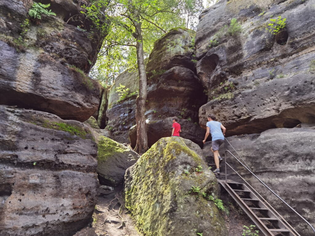 Die größte Attraktion in Langenhennersdorf: Das Felsenlabyrinth