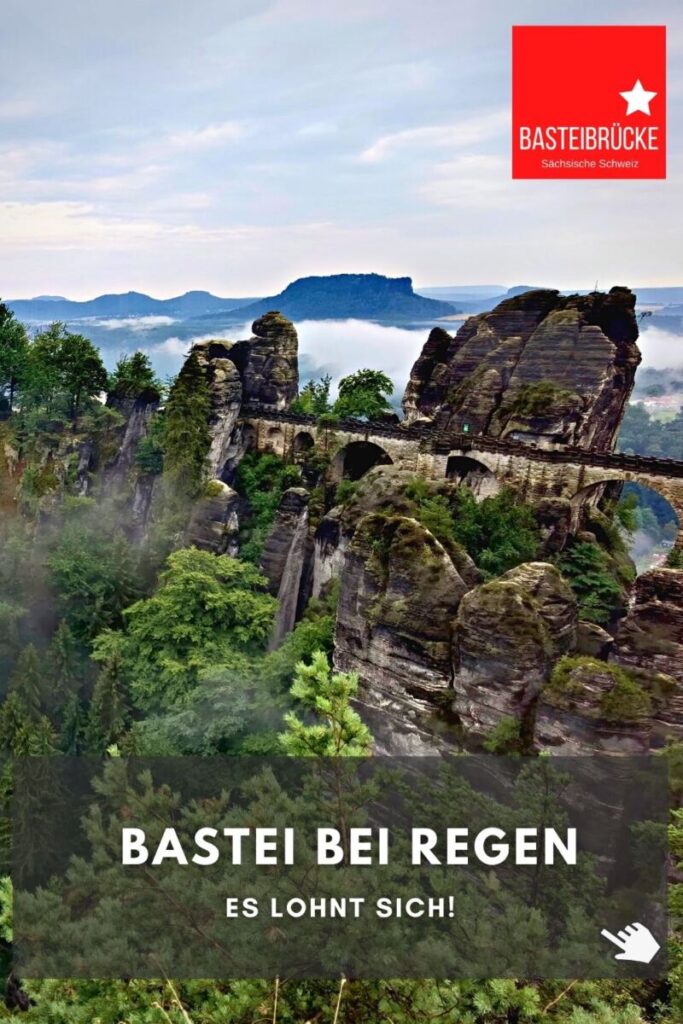 Bastei bei Regen